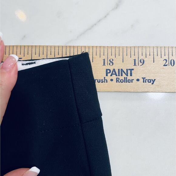 Talbots Pants Womens 12 Black Newport Stretch Cotton Straight Leg Dress Work - Picture 3 of 5